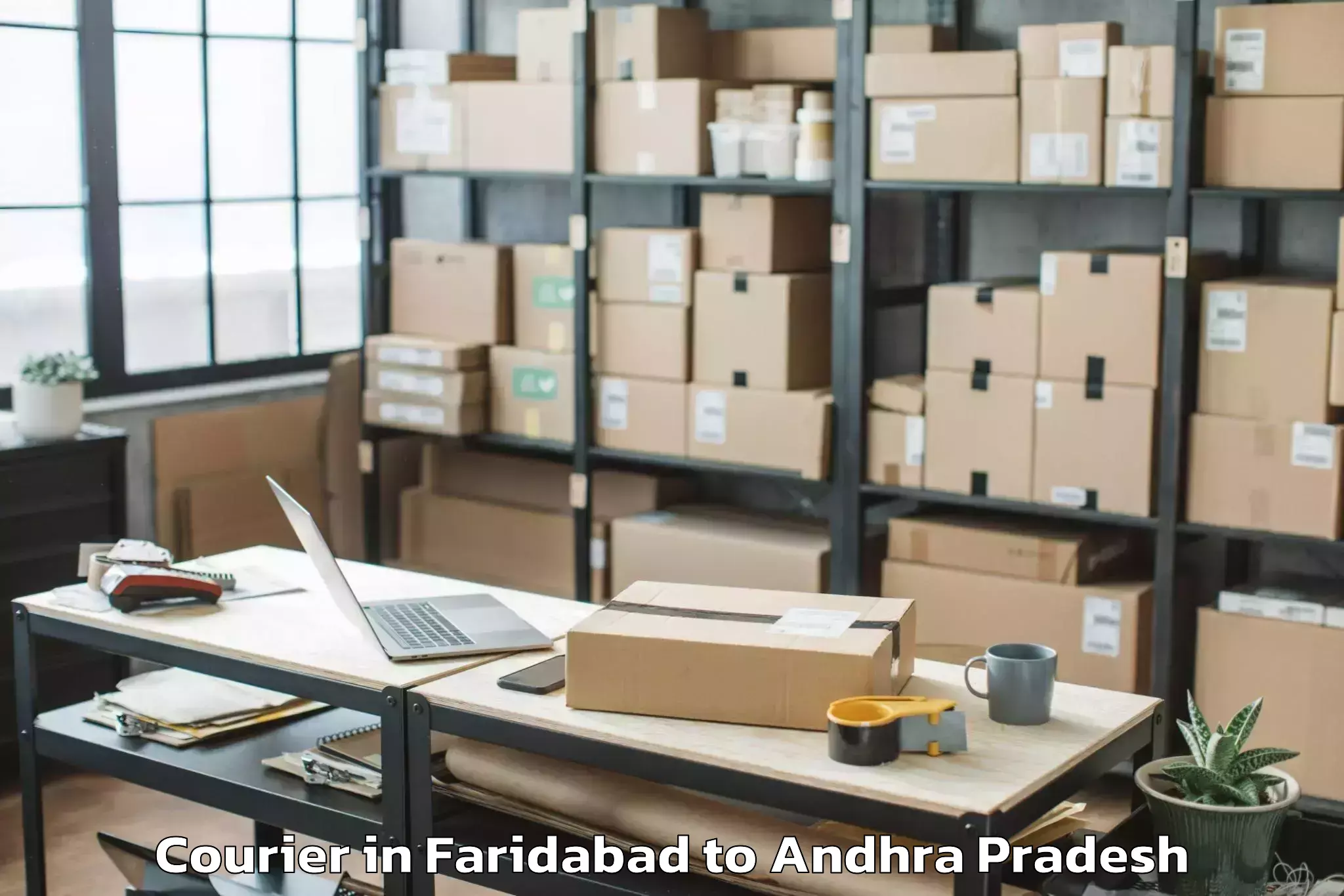 Leading Faridabad to Kankipadu Courier Provider